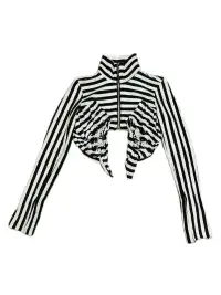 Fruitanari | Striped Deconstructed Crop Top