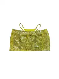 Fruitanari | Punk-Style Faux Two-Piece Leather Skirt