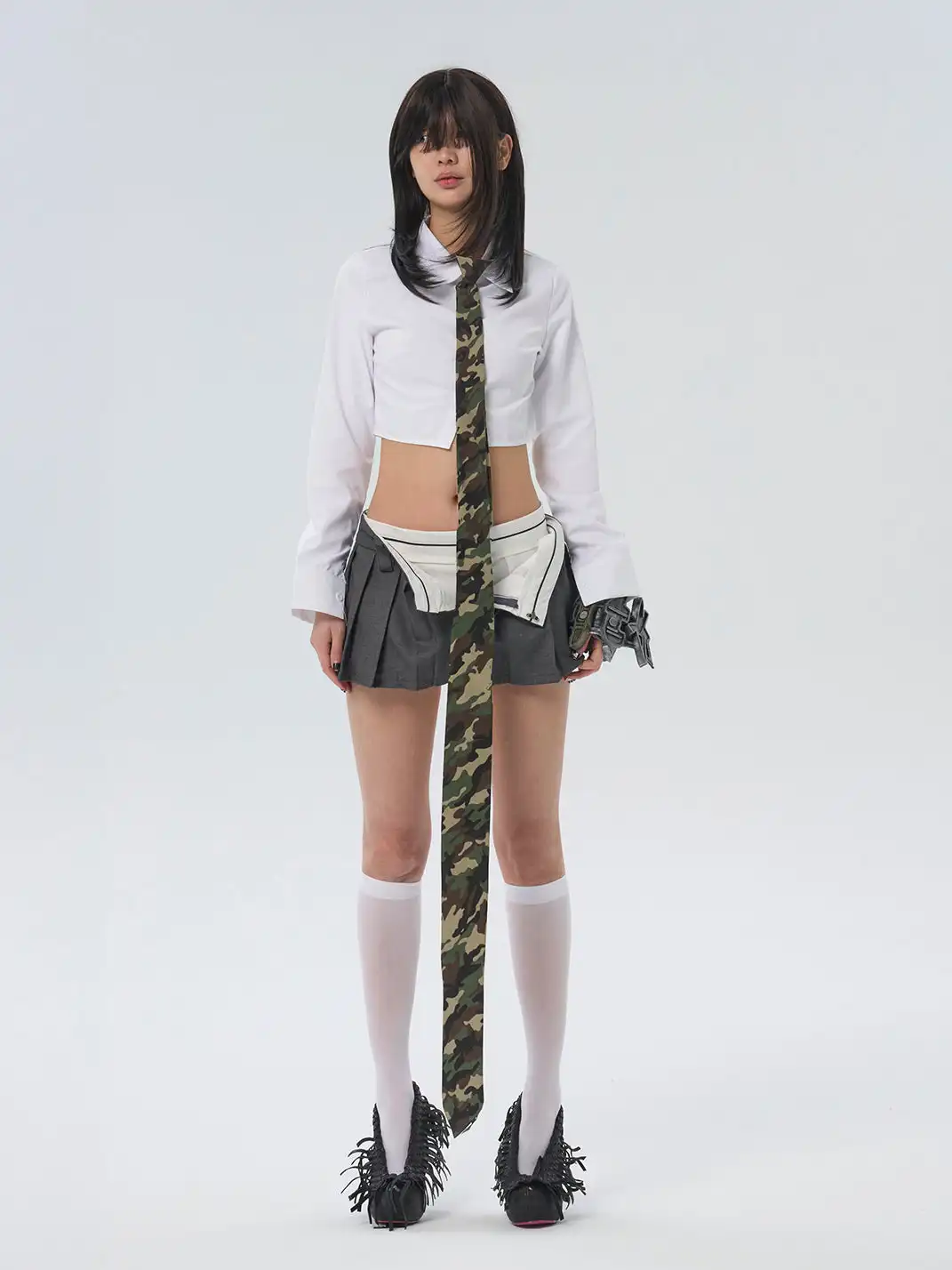 BITE | Extra Long Camouflage Fancy Tie