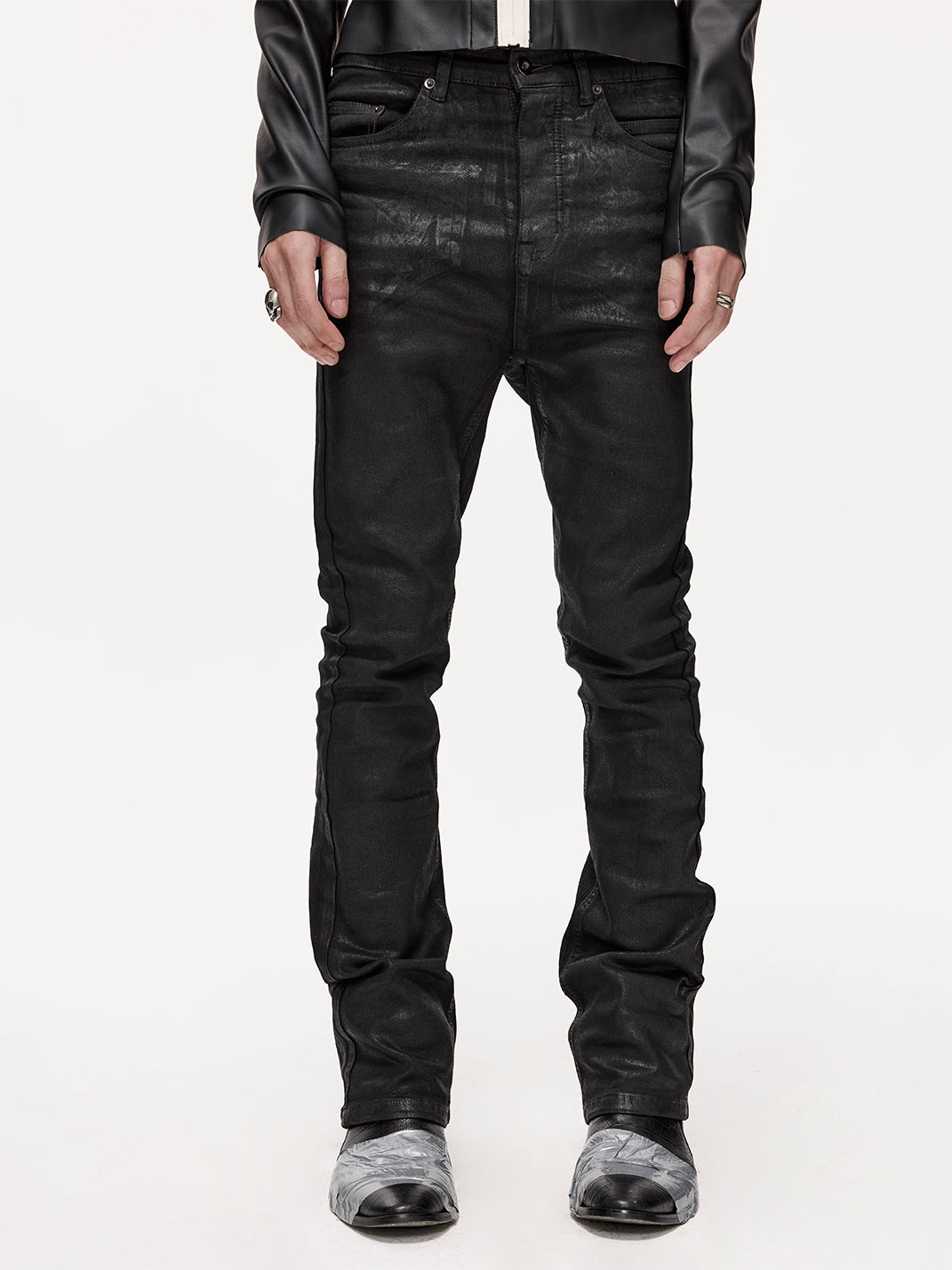 FreeOxygen | Slim Fit Wax Pants | PSYLOS1