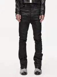 FreeOxygen | Slim Fit Wax Pants