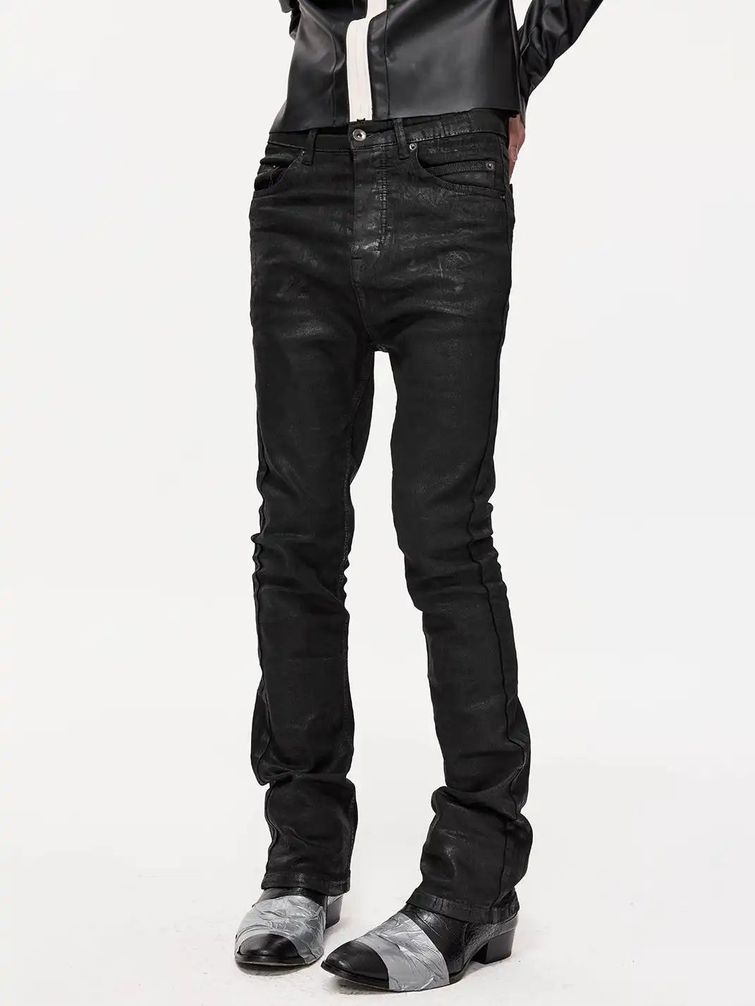 FreeOxygen | Slim Fit Wax Pants