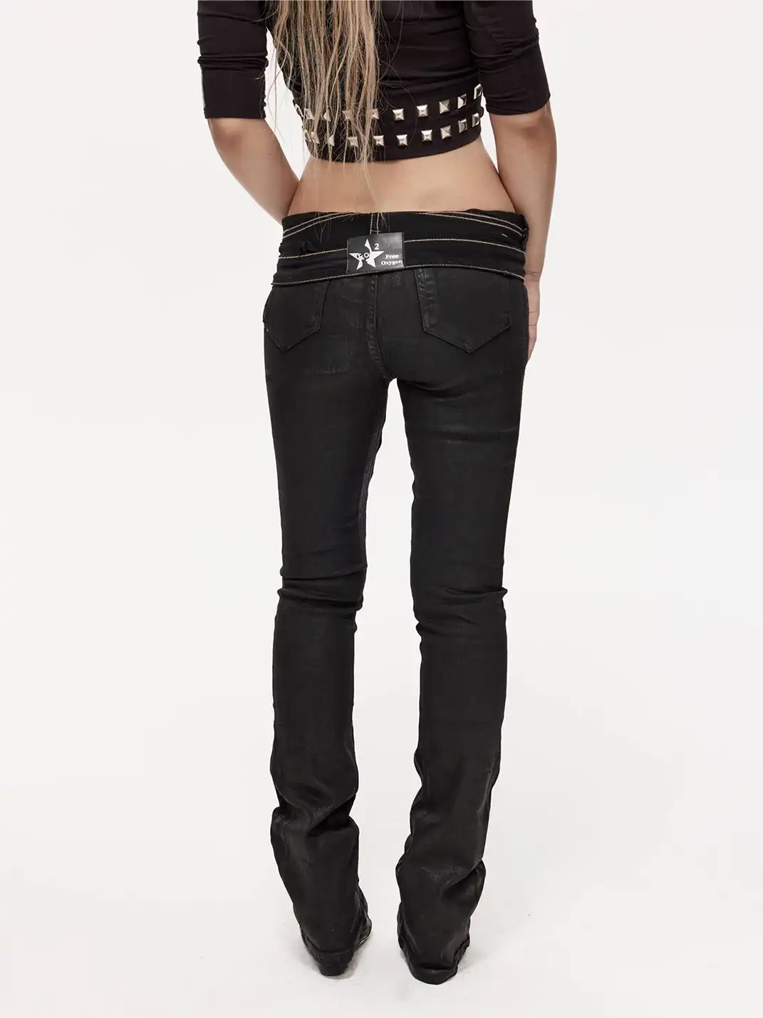 FreeOxygen | Slim Fit Wax Pants
