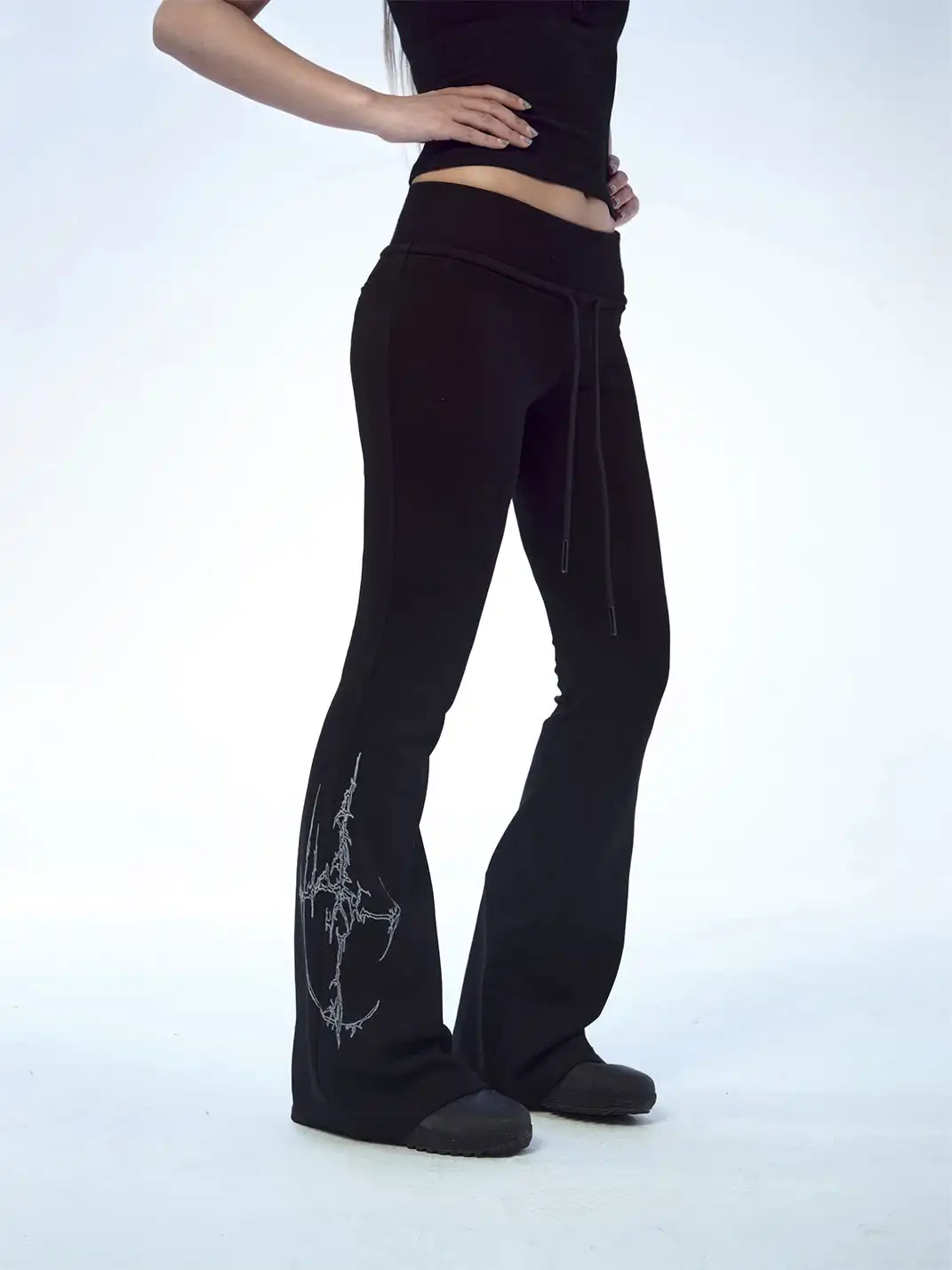 FreeOxygen | Totem Print Yoga Flare Pants