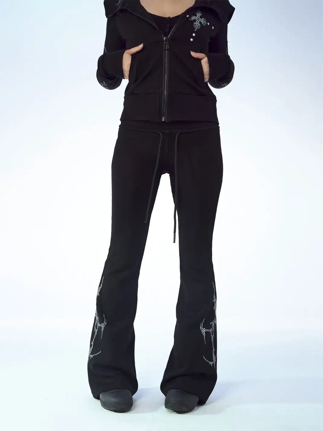 FreeOxygen | Totem Print Yoga Flare Pants