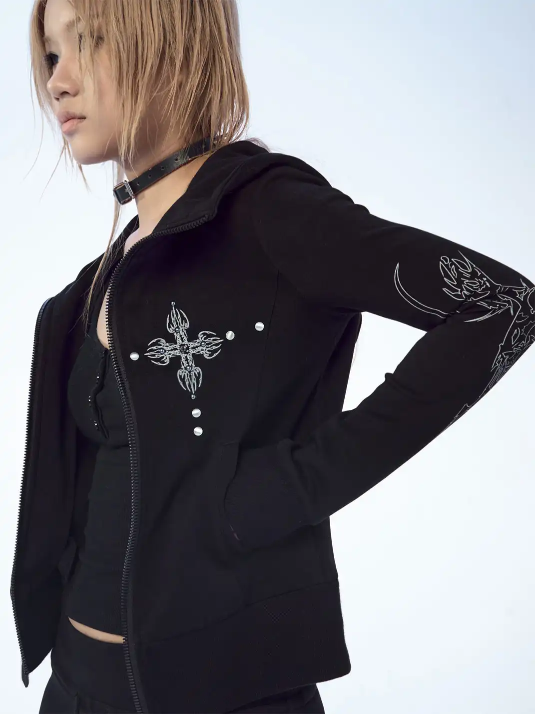 FreeOxygen | Totem Print Casual Jacket
