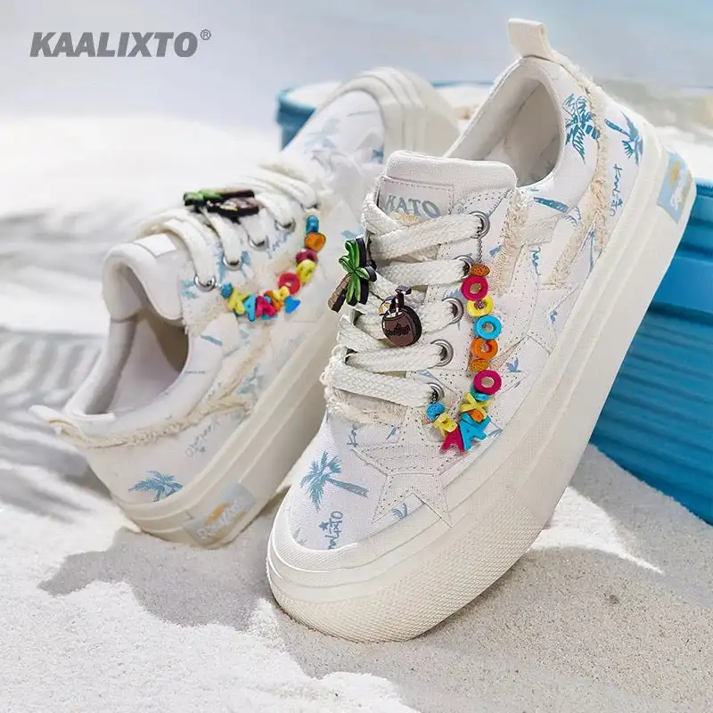 KAALIXTO丨Star Canvas Shoes-Coconut Palm Variability