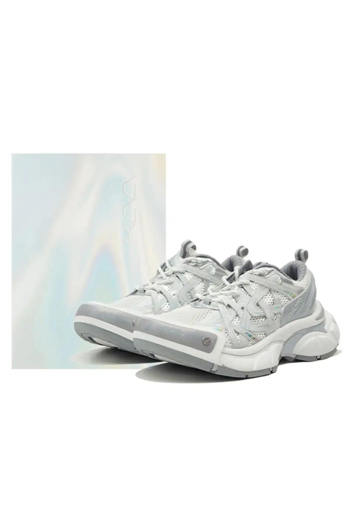 KAALIXTO丨Silver Thick-Soled Height-Enhancing Breathable Sports Dad Shoes
