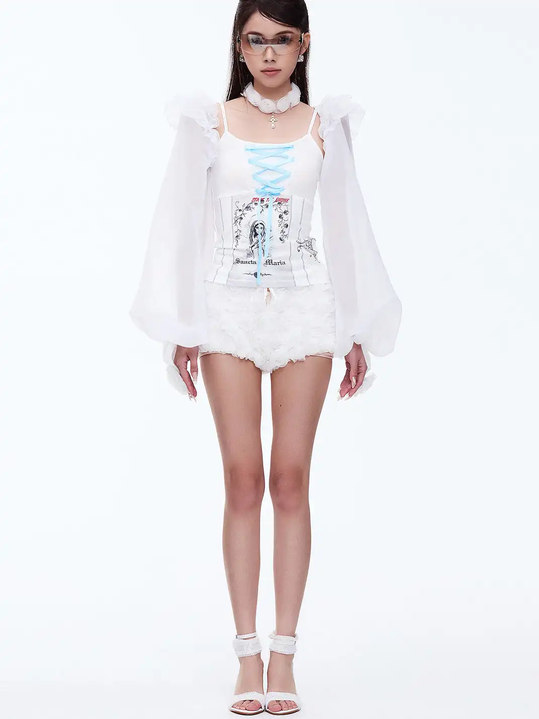 STE | Sunscreen Floral Sleeve Shawl