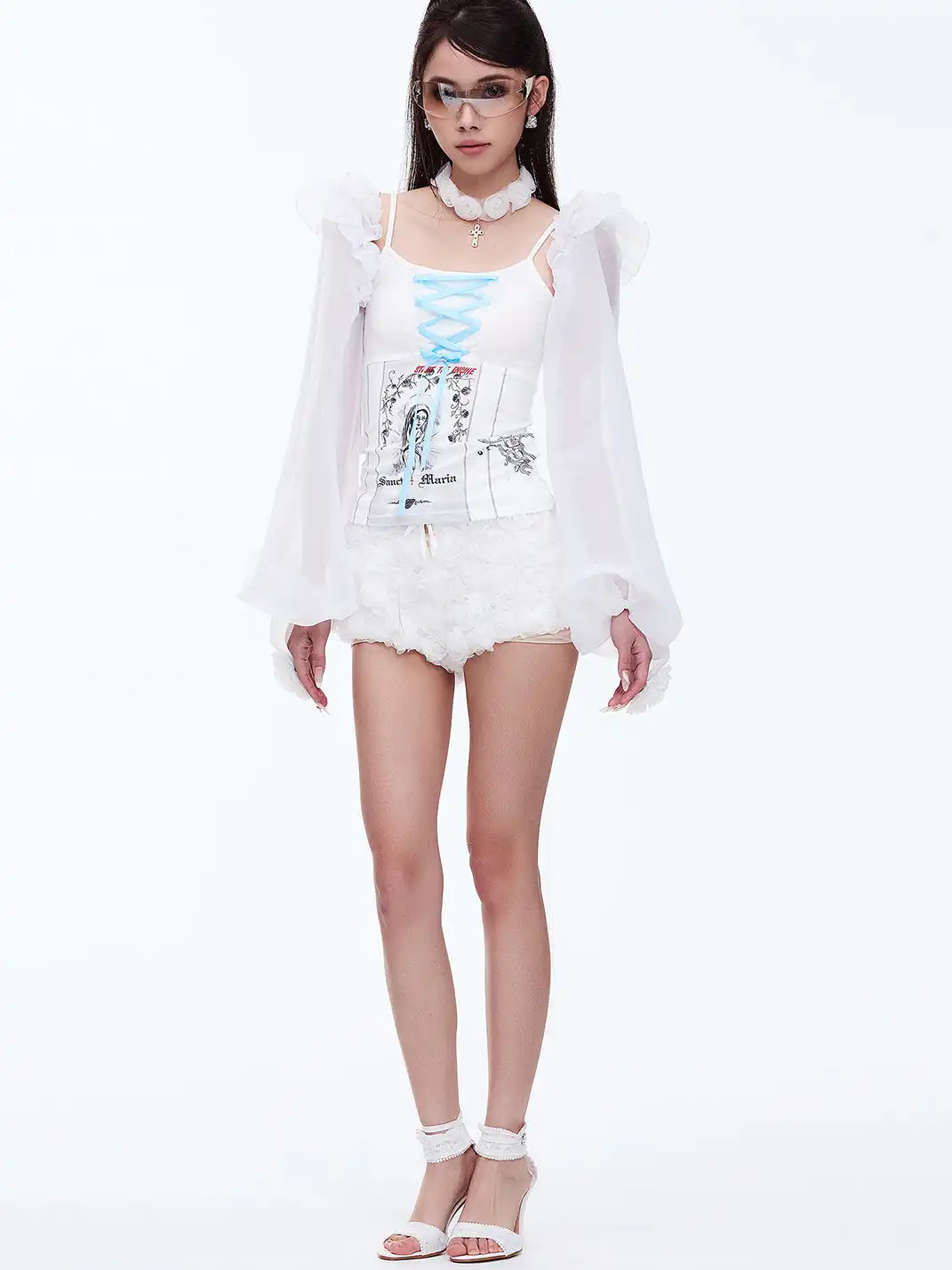 STE | Sunscreen Floral Sleeve Shawl