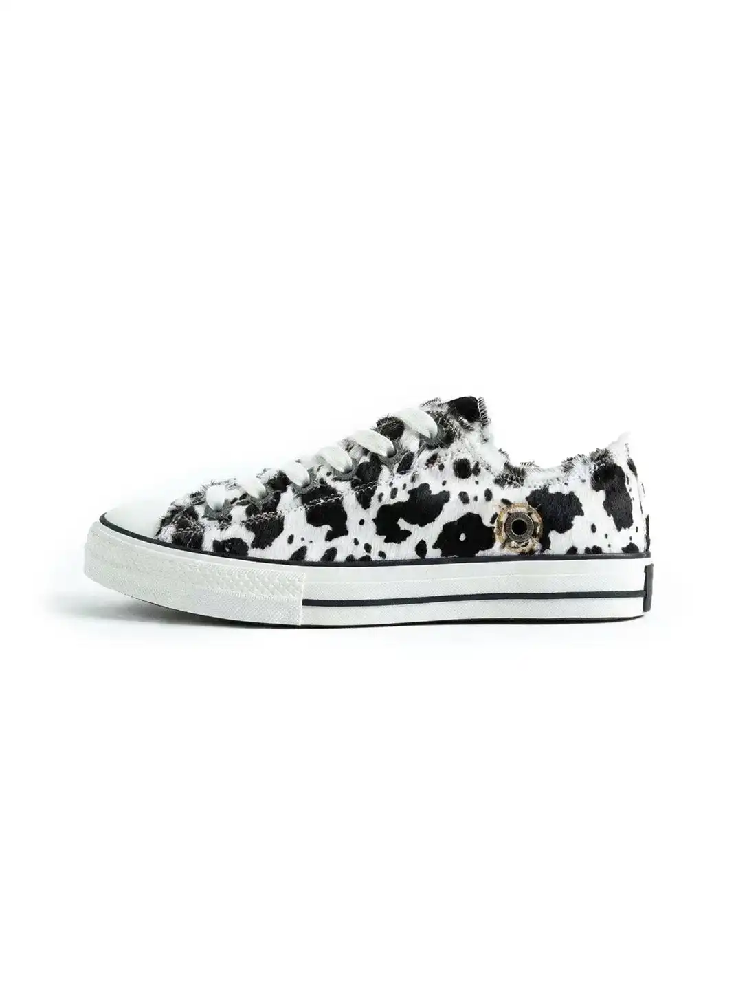 ZOXINSTREET | Leopard Print Cowhide And Horsehair Sneakers