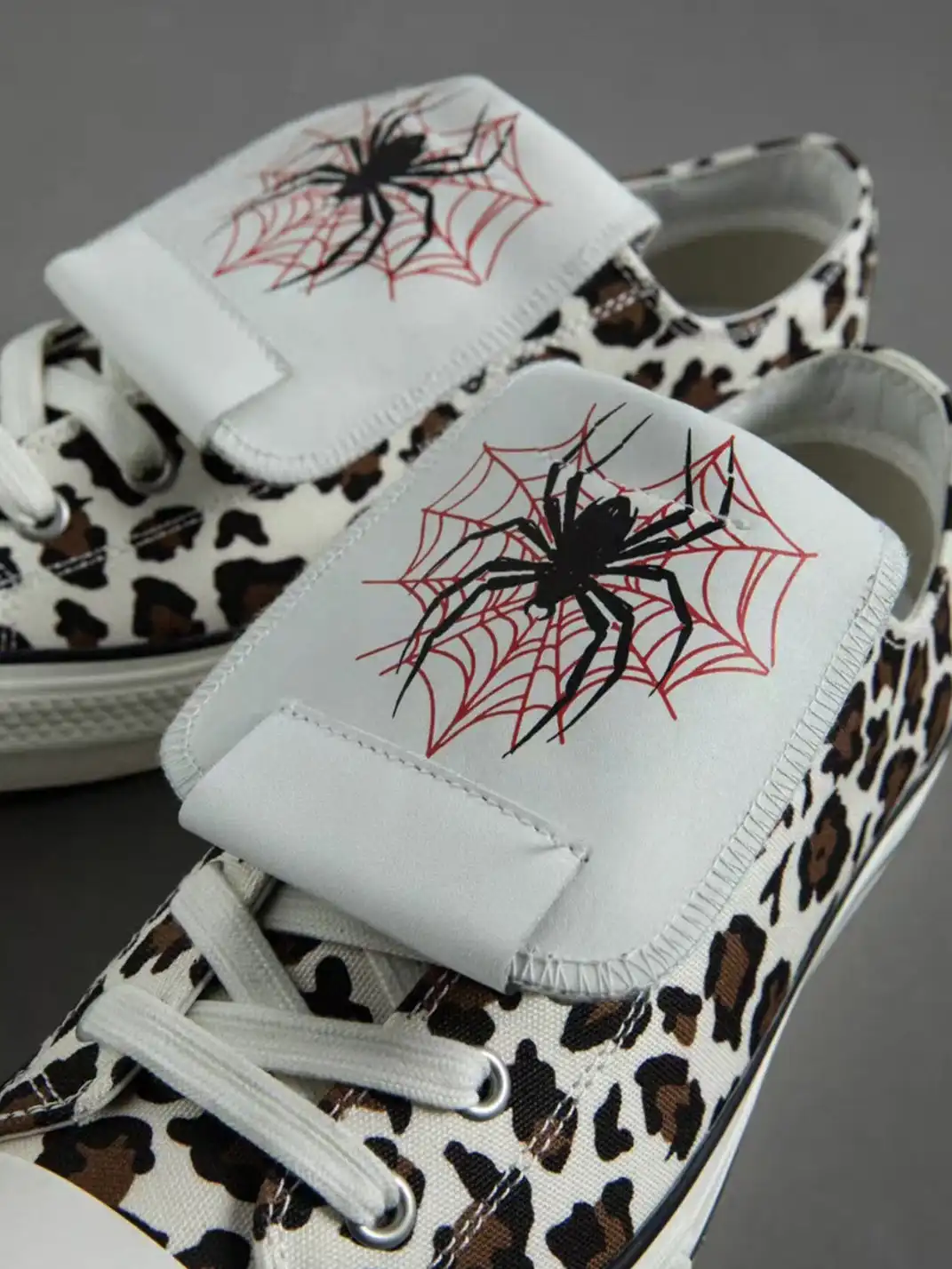 ZOXINSTREET | Leopard Print Spider-Tongued Canvas Shoes