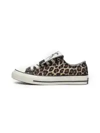 ZOXINSTREET | Leopard Print Spider-Tongued Canvas Shoes