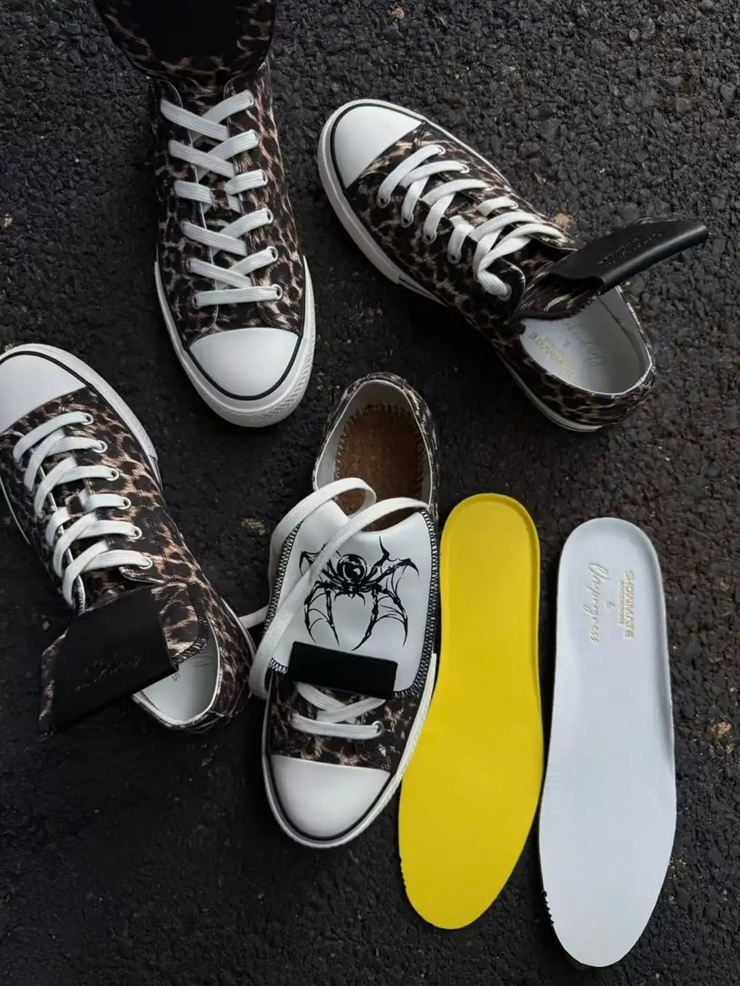 ZOXINSTREET | Leopard Print Spider-Tongued Canvas Shoes