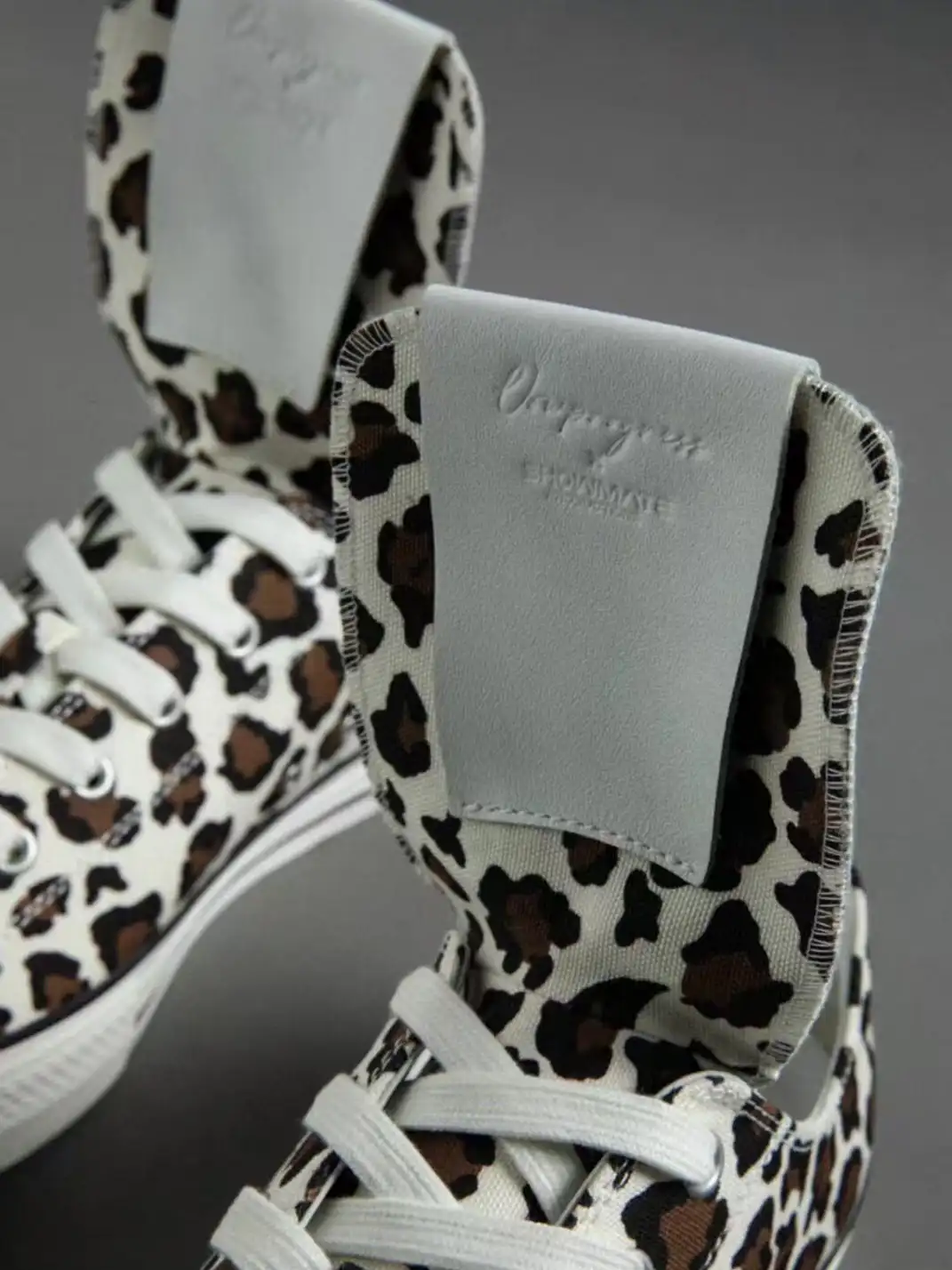 ZOXINSTREET | Leopard Print Spider-Tongued Canvas Shoes