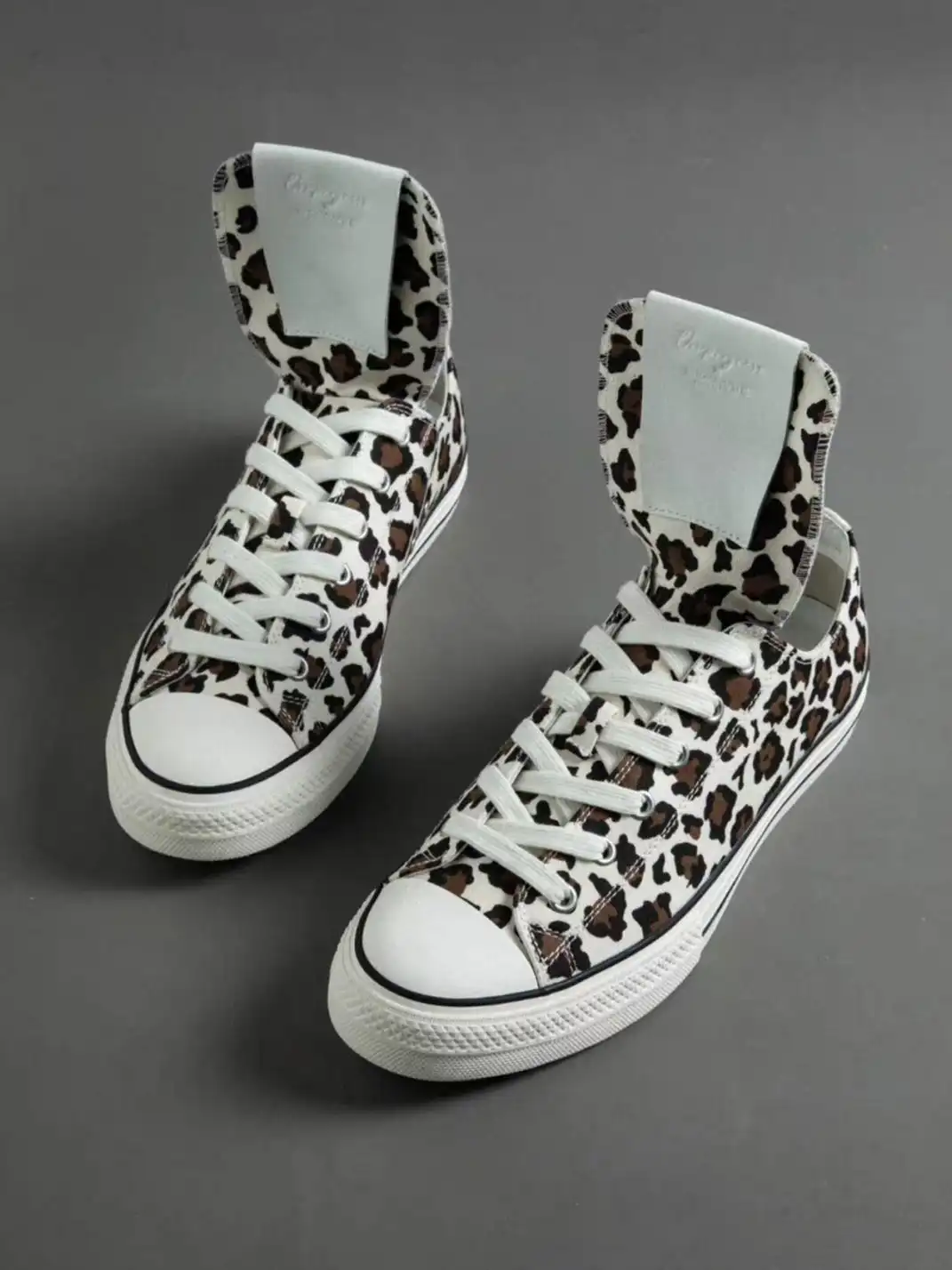 ZOXINSTREET | Leopard Print Spider-Tongued Canvas Shoes