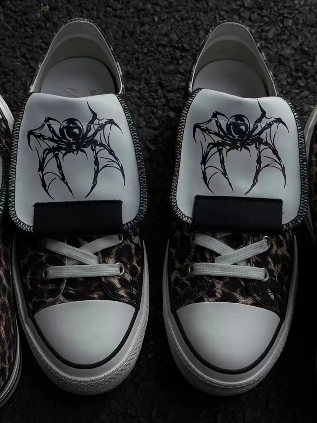 ZOXINSTREET | Leopard Print Spider-Tongued Canvas Shoes