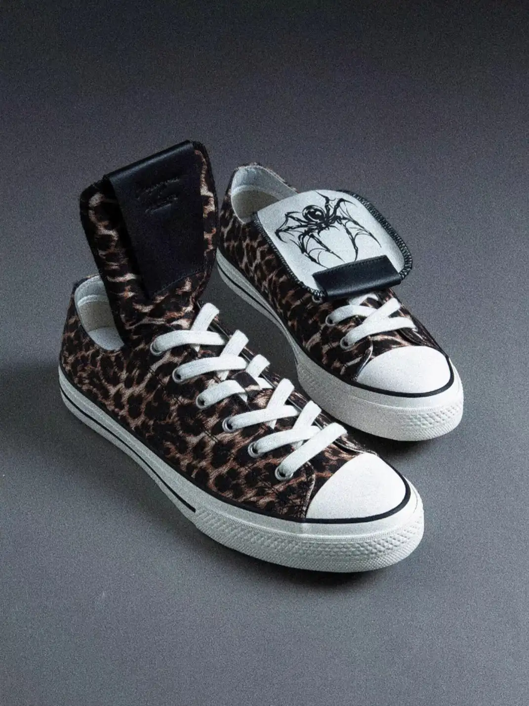 ZOXINSTREET | Leopard Print Spider-Tongued Canvas Shoes