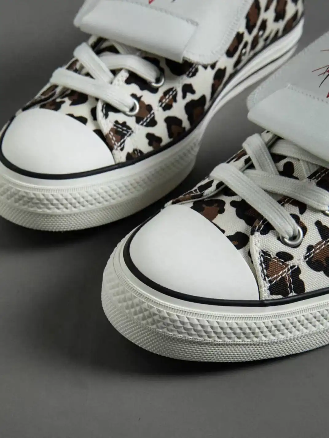 ZOXINSTREET | Leopard Print Spider-Tongued Canvas Shoes