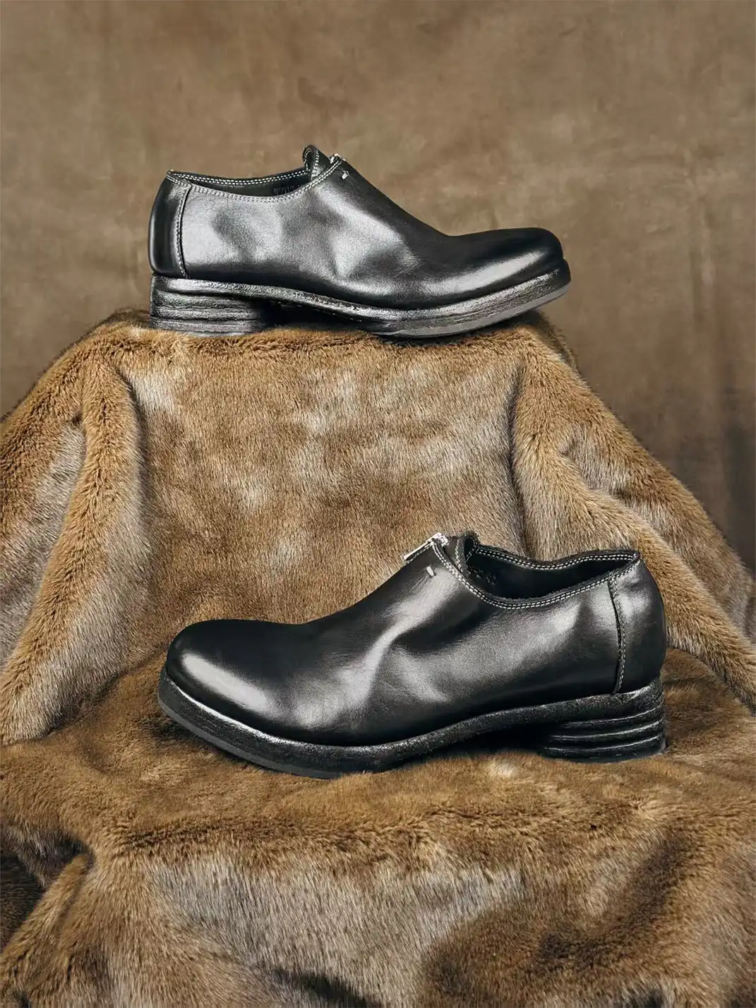 ZOXINSTREET | Top-Grain Horse Leather Lace-Up Shoes
