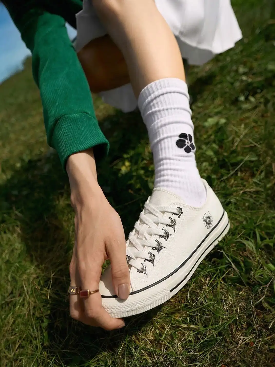 ZOXINSTREET | Bullet-Hole Top-Grain Cowhide Canvas Shoes
