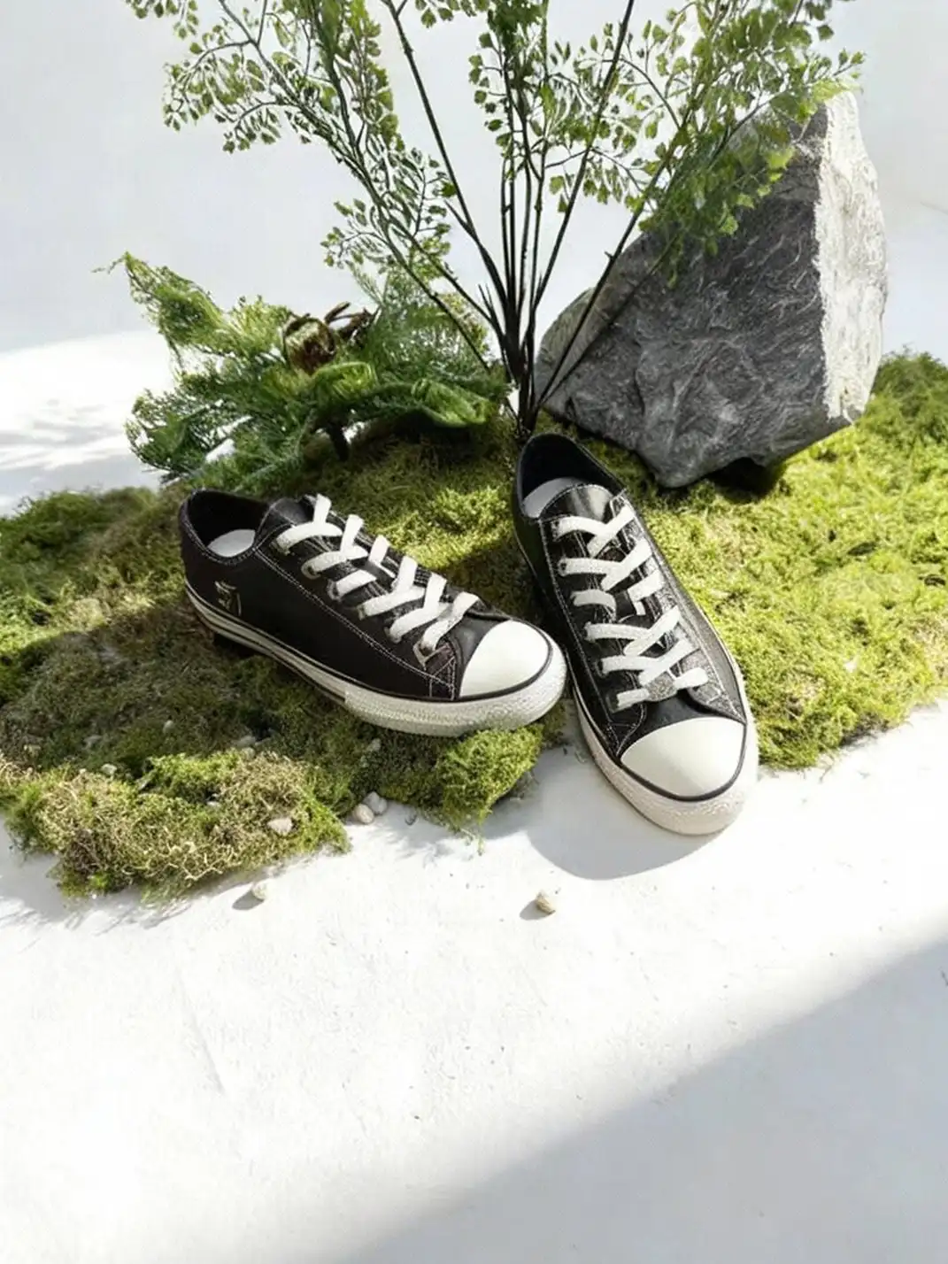 ZOXINSTREET | Bullet-Hole Top-Grain Cowhide Canvas Shoes
