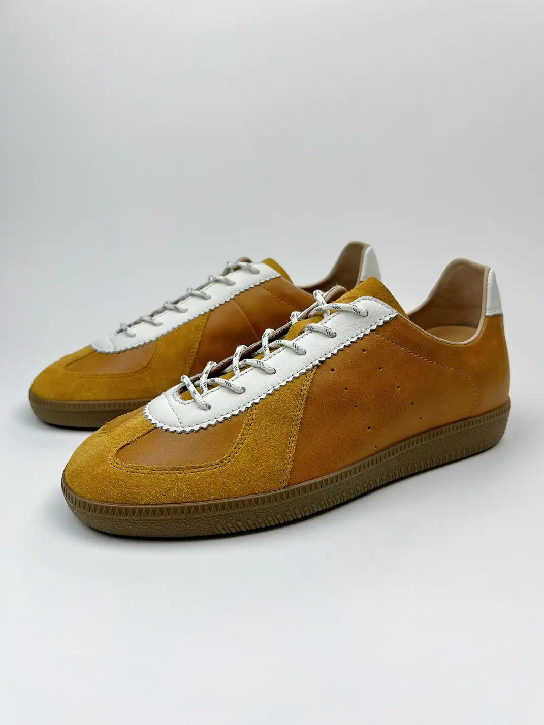 ZOXINSTREET | Cowhide Patchwork German Training Shoes