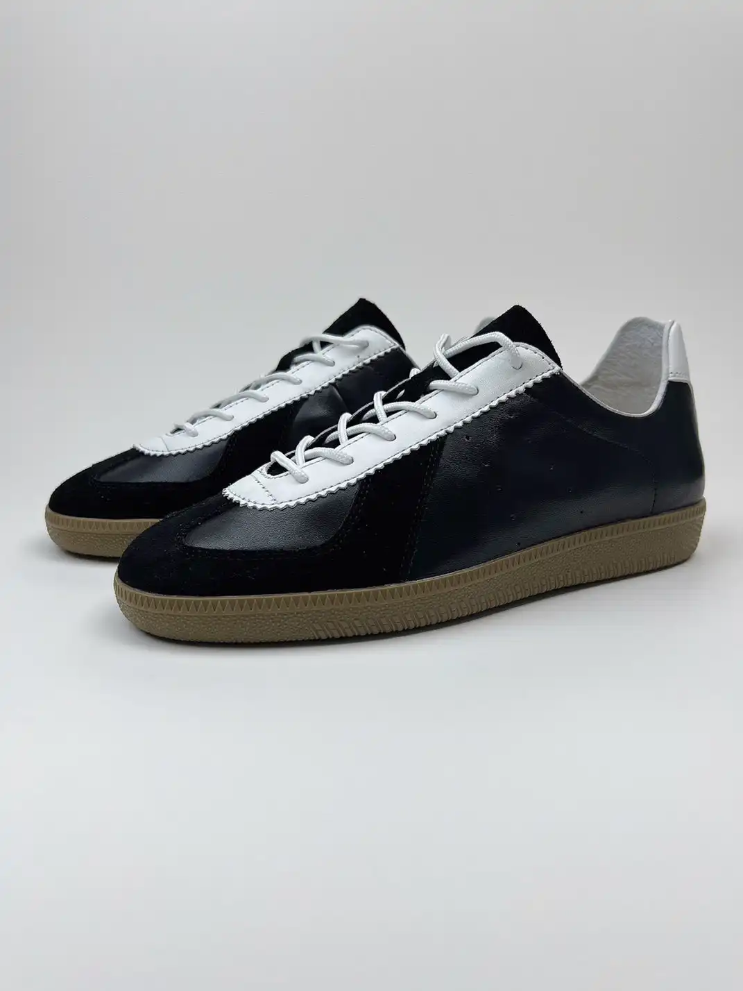 ZOXINSTREET | Cowhide Patchwork German Training Shoes
