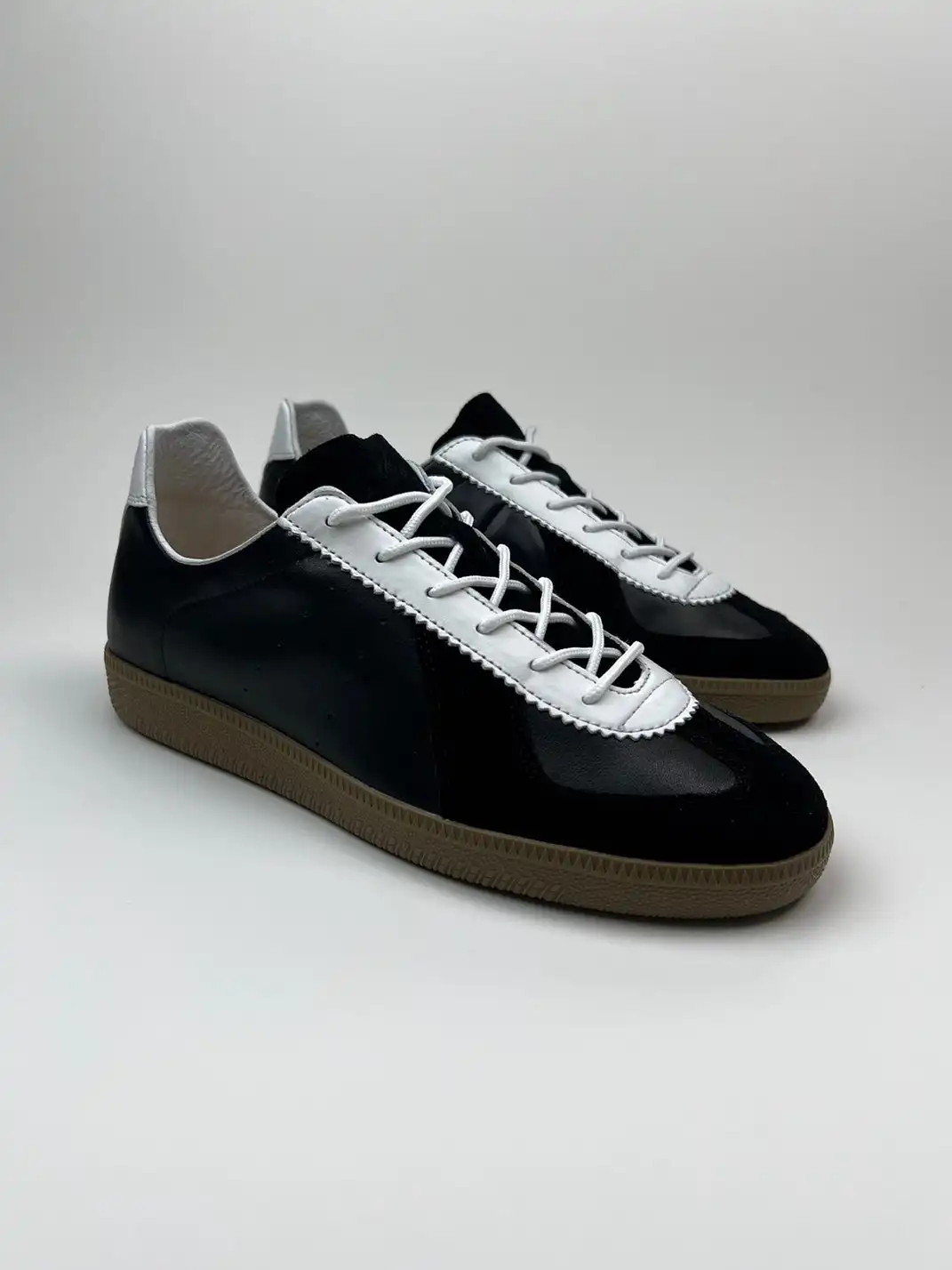 ZOXINSTREET | Cowhide Patchwork German Training Shoes