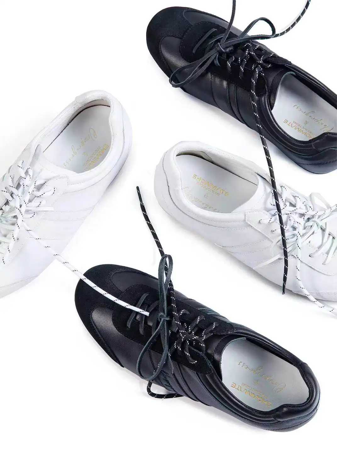 ZOXINSTREET | High-Gloss Suede Calfskin German Training Shoes