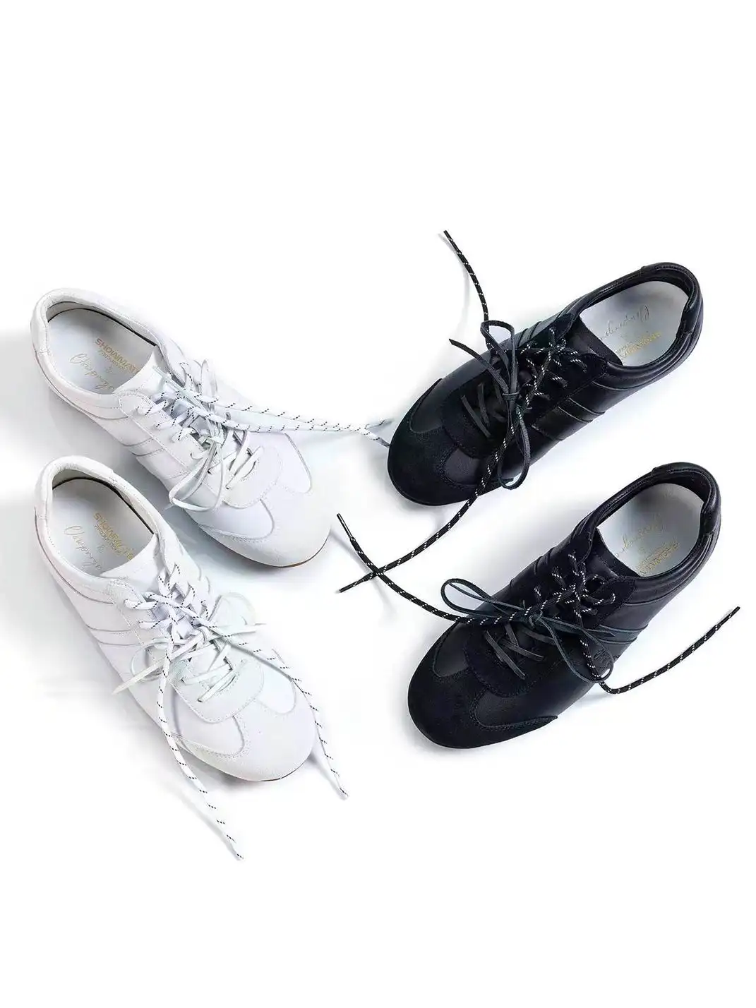 ZOXINSTREET | High-Gloss Suede Calfskin German Training Shoes