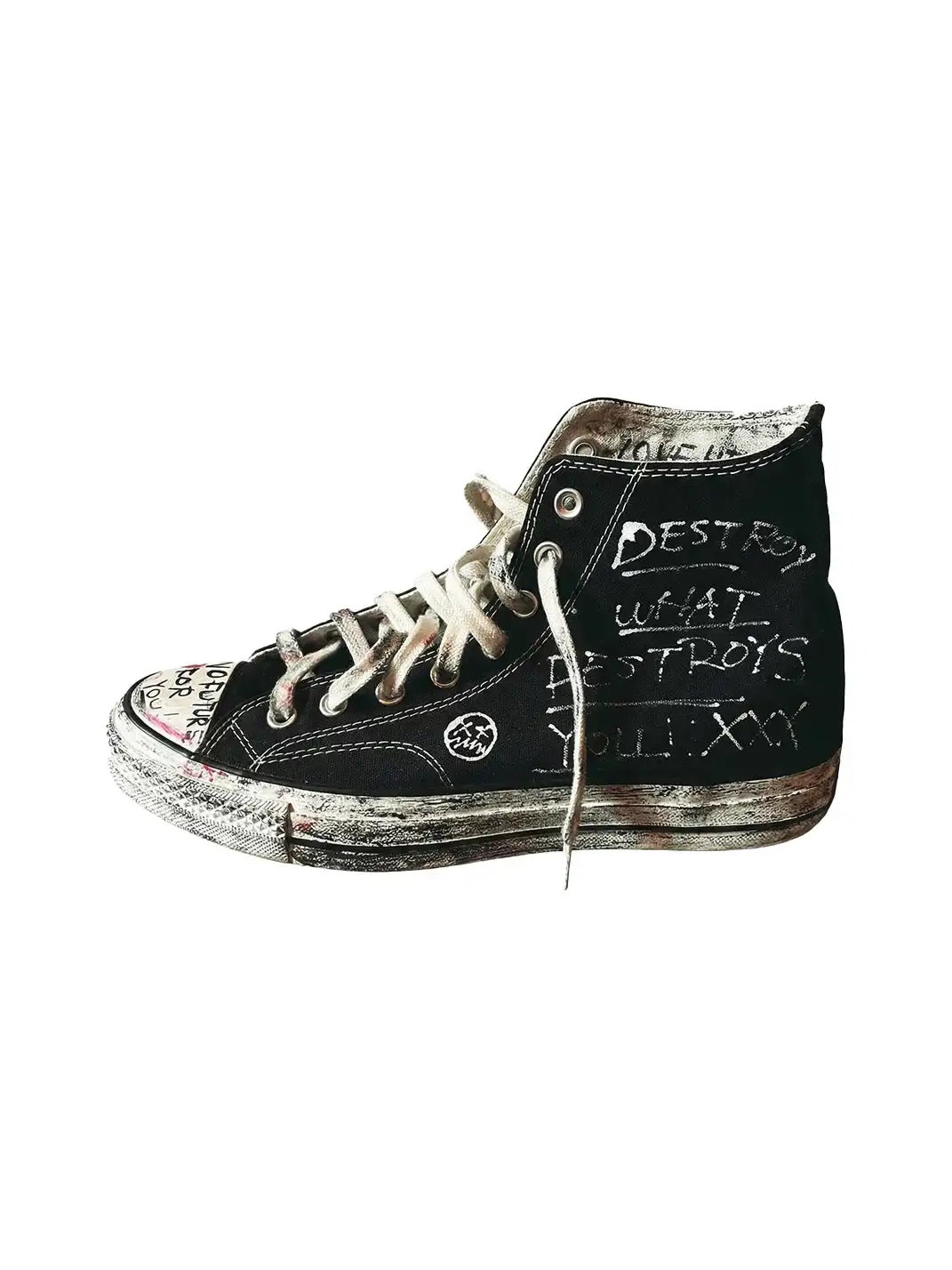 BIZZCUT | Graffiti High-Top Canvas Shoes