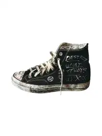 BIZZCUT | Graffiti High-Top Canvas Shoes