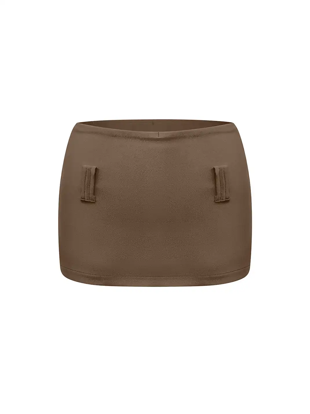 STE | Mesh Irregular Ruffled Ribbon Shorts Skirt