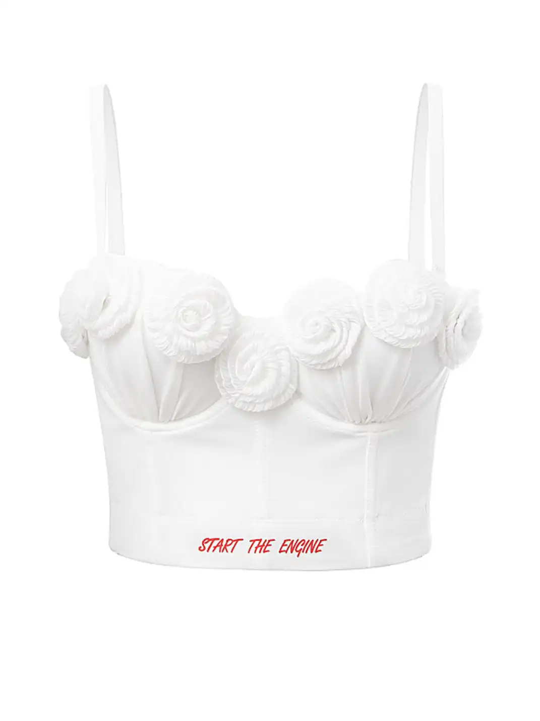 STE | Rose Floral Print Fishbone Bra Camisole