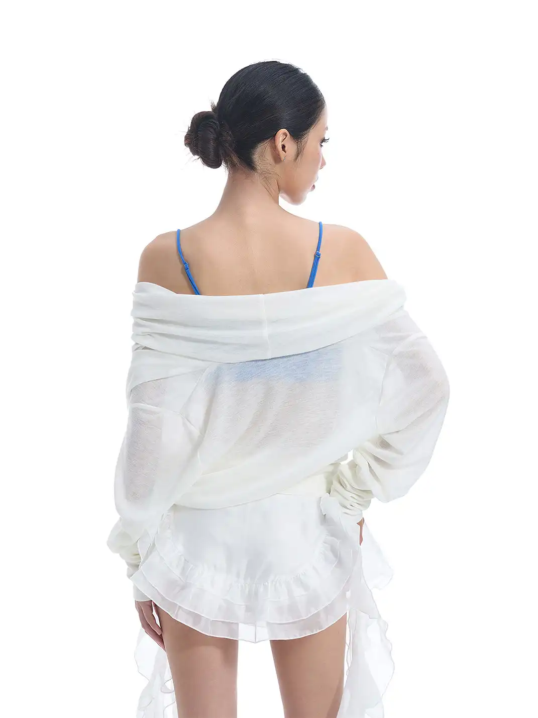 STE | Off-Shoulder Sheer Multiple Ways Blouse