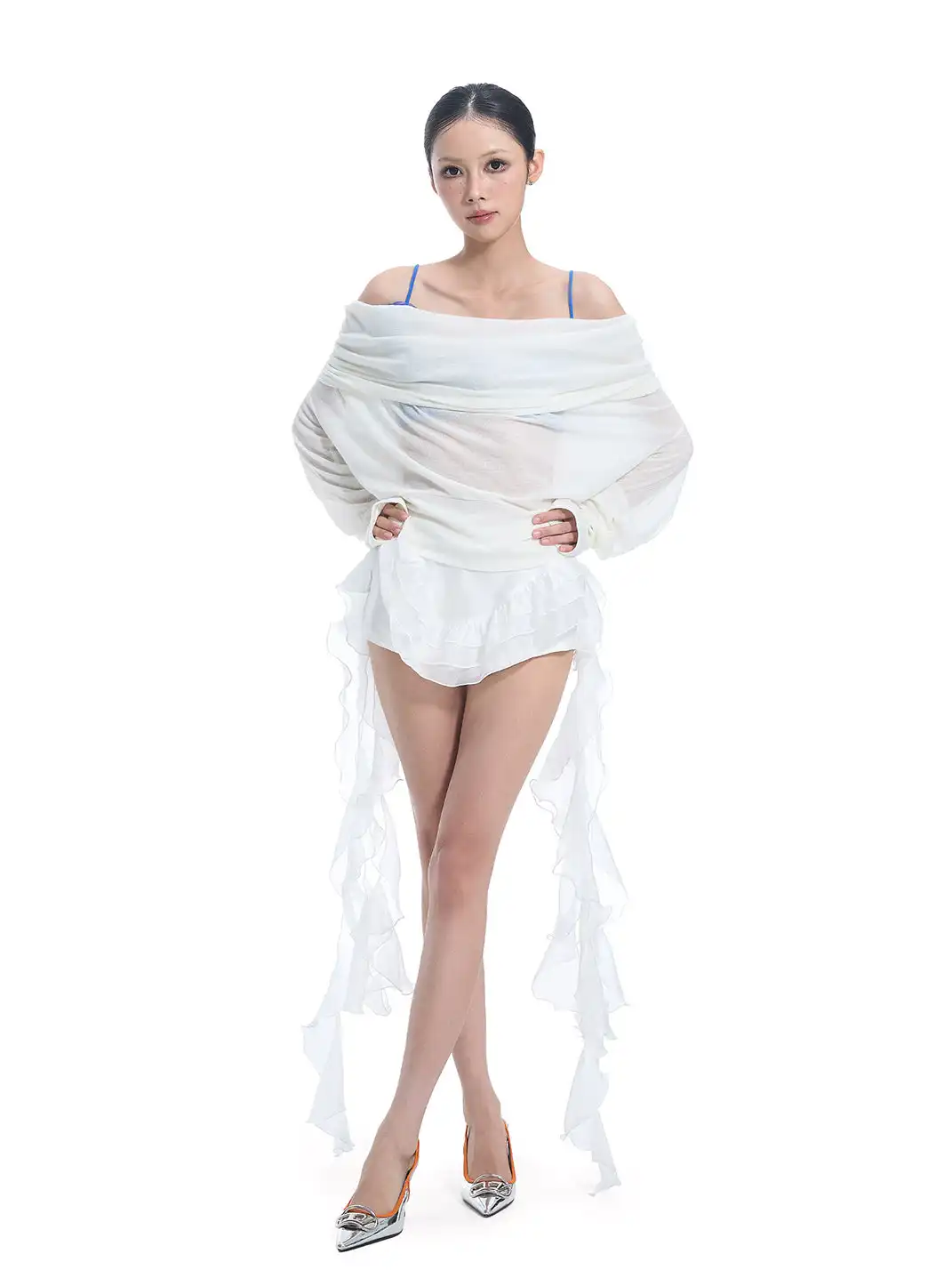 STE | Off-Shoulder Sheer Multiple Ways Blouse