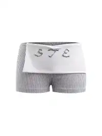 STE | Rhinestone Striped Shorts