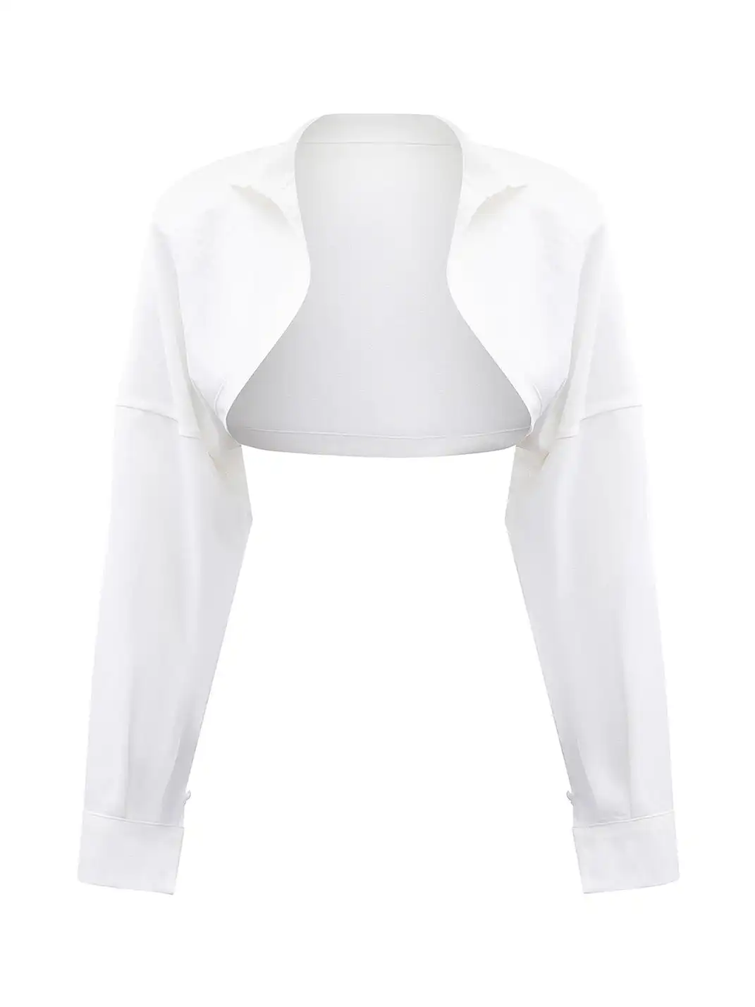 STE | Shirt Collar Padded Shoulder Cover-Up Jacket