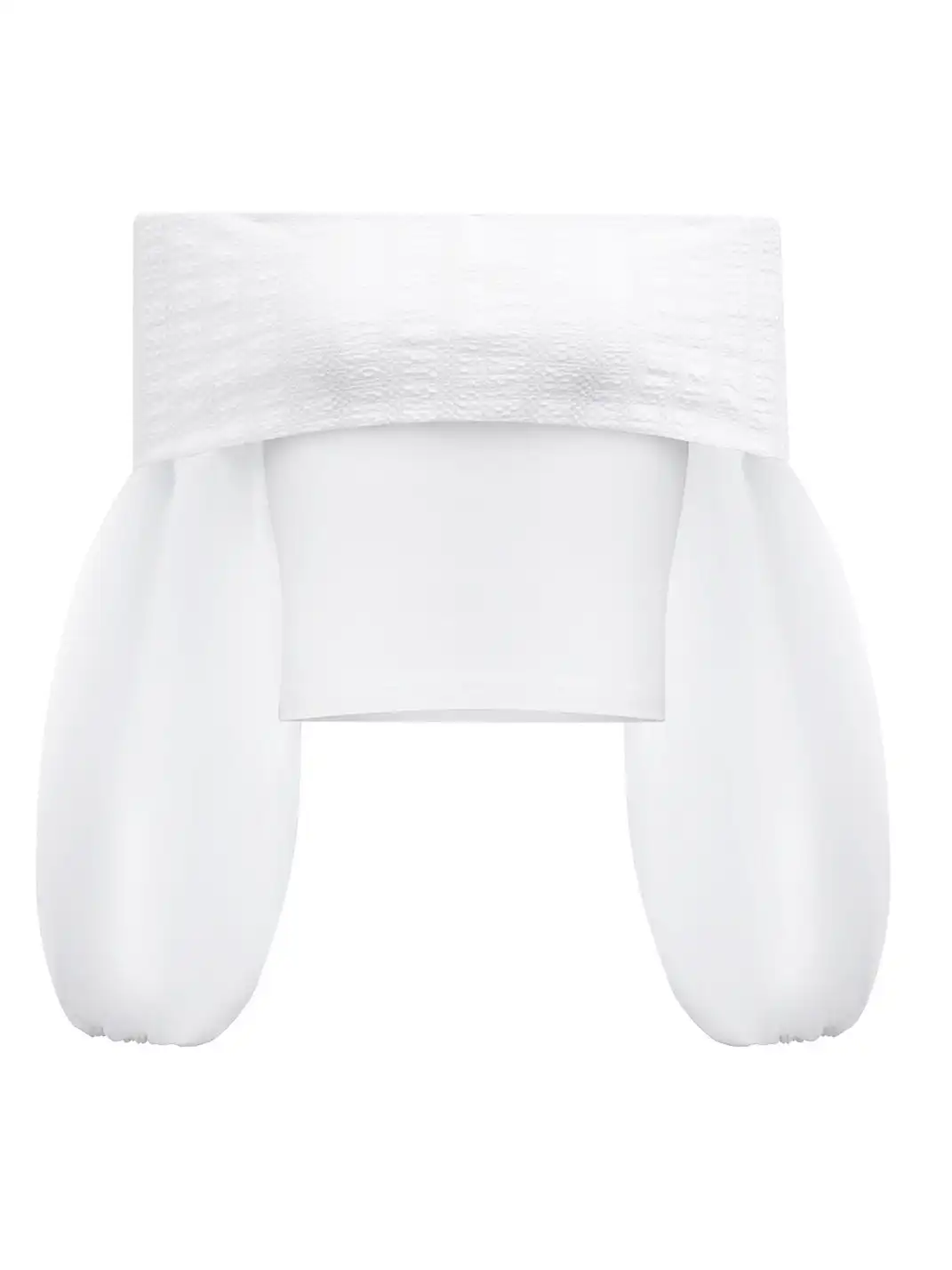 STE | Mesh Lantern Sleeve Off-Shoulder Top