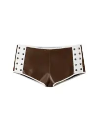 STE | Studded PU Slim-Fit Shorts