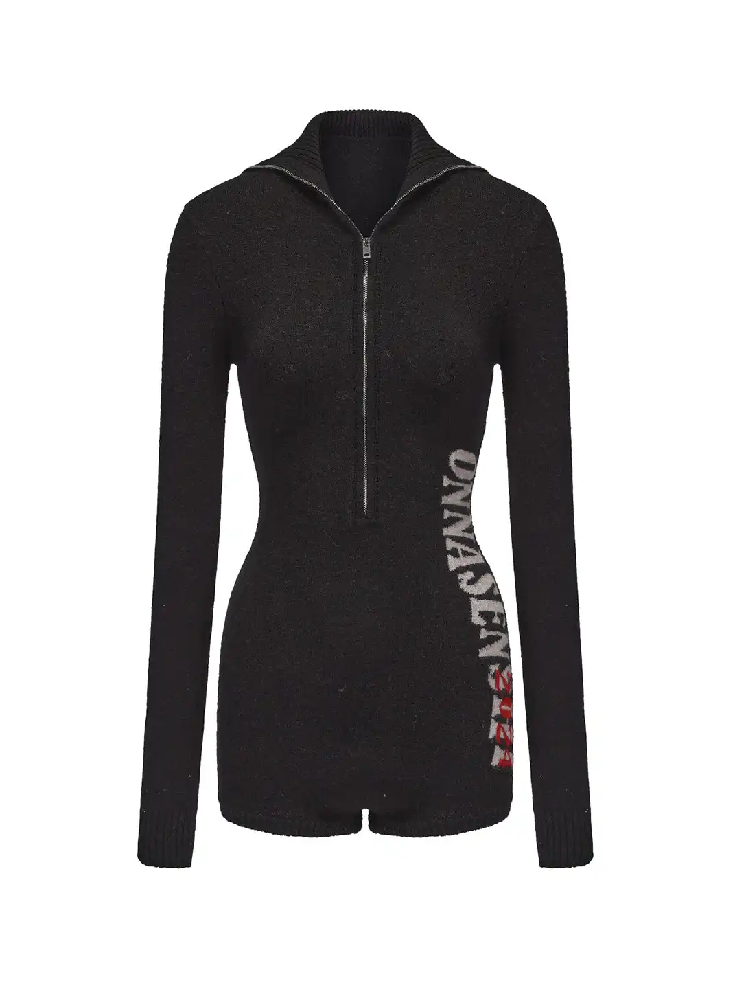 ONNASENSHI | Woolen Zipper Romper