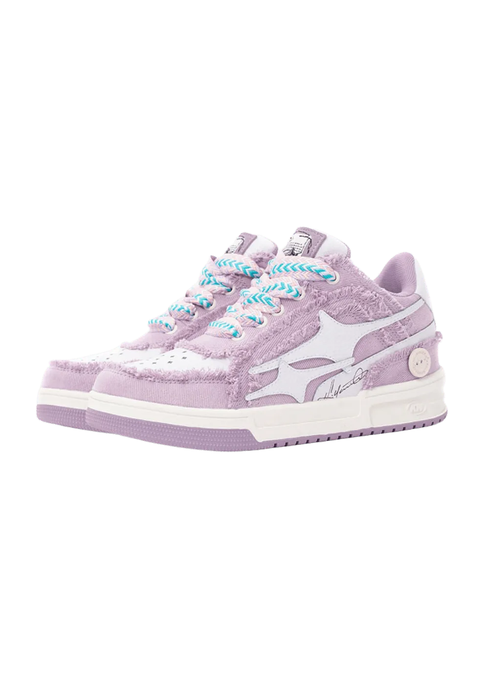 KILLWINNER丨Shattered Meteor Low Top Sneakers-Purple