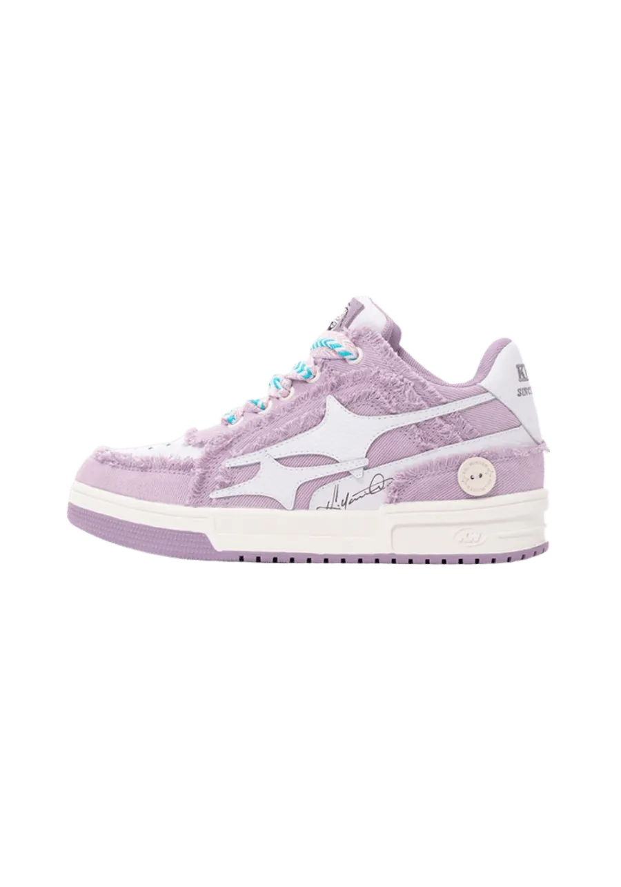 KILLWINNER丨Shattered Meteor Low Top Sneakers-Purple - 2