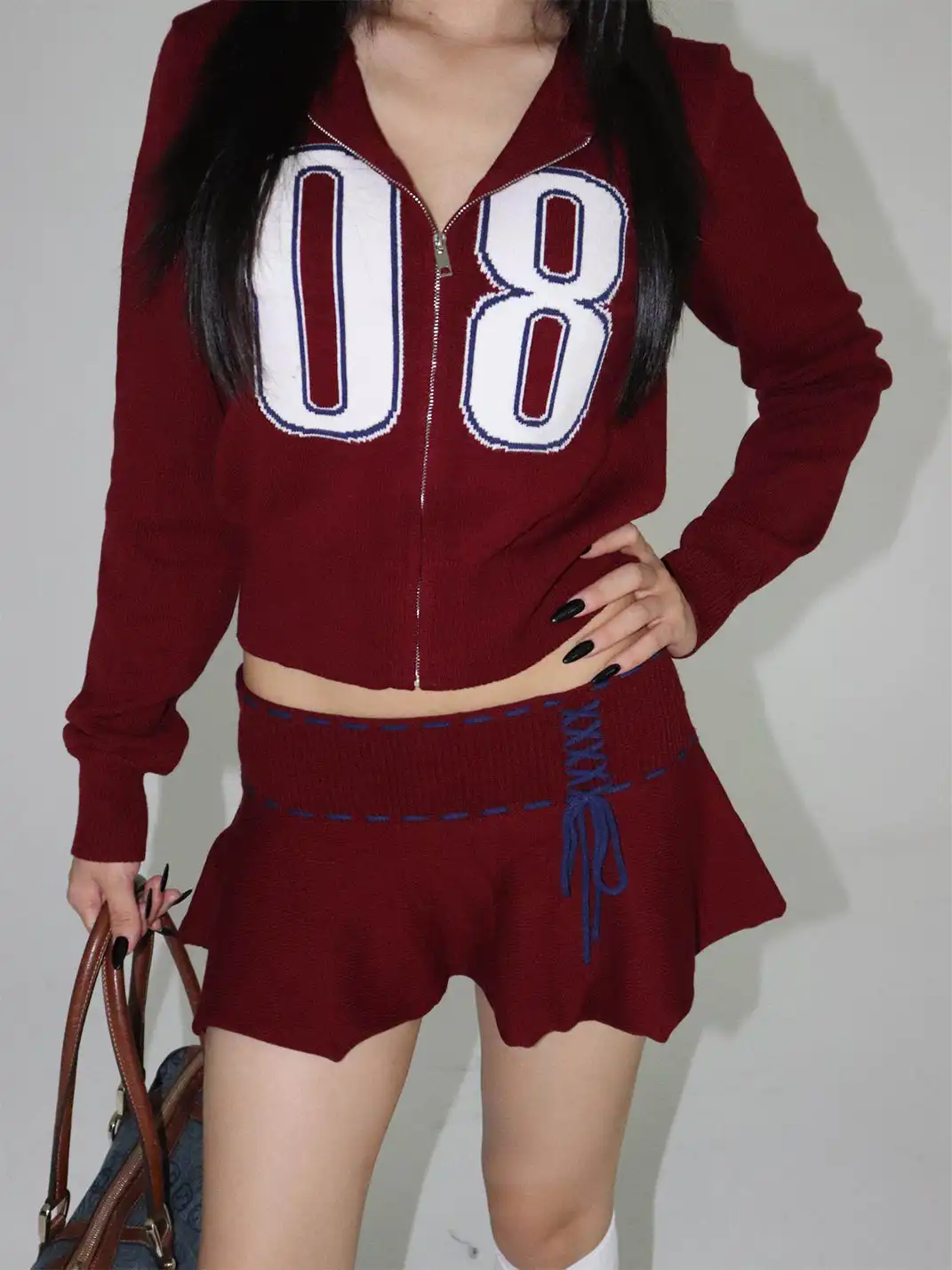 ONNASENSHI | Lacing Mini Skirt