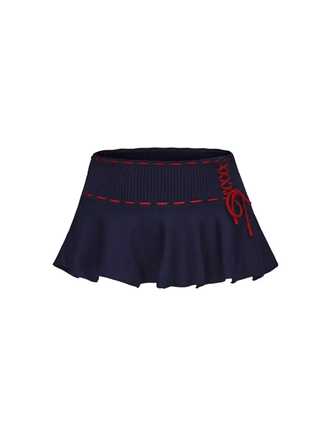 ONNASENSHI | Lacing Mini Skirt