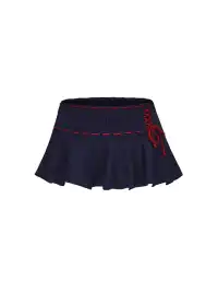 ONNASENSHI | Lacing Mini Skirt