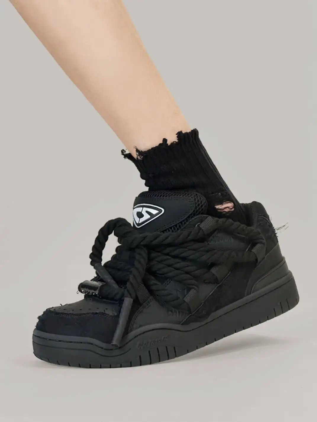 Catsofa | Destructive Lace Dreadlocks Skate Shoes