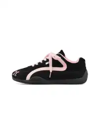 Catsofa | Black And Pink Bow-Tie German Training Shoes