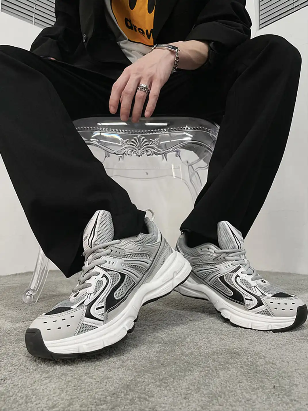 Catsofa | Mesh Upper Chunky Dad Sneakers